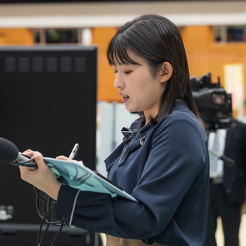 インタビューの様子